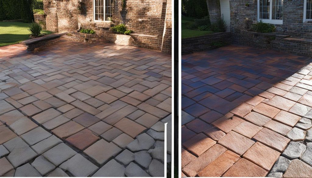 Faded patio restoration