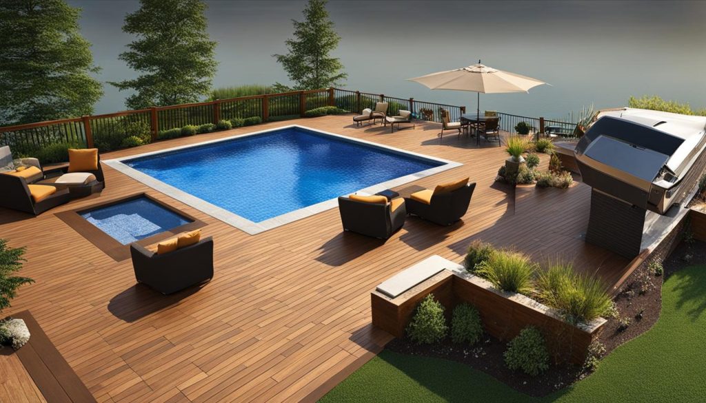 Interlocking pool decks