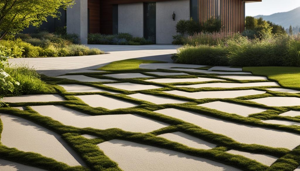 Permeable interlocking driveway